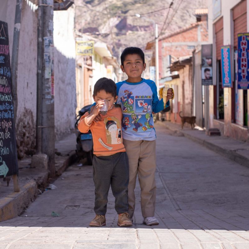 Kinderen in Urubamba, Peru